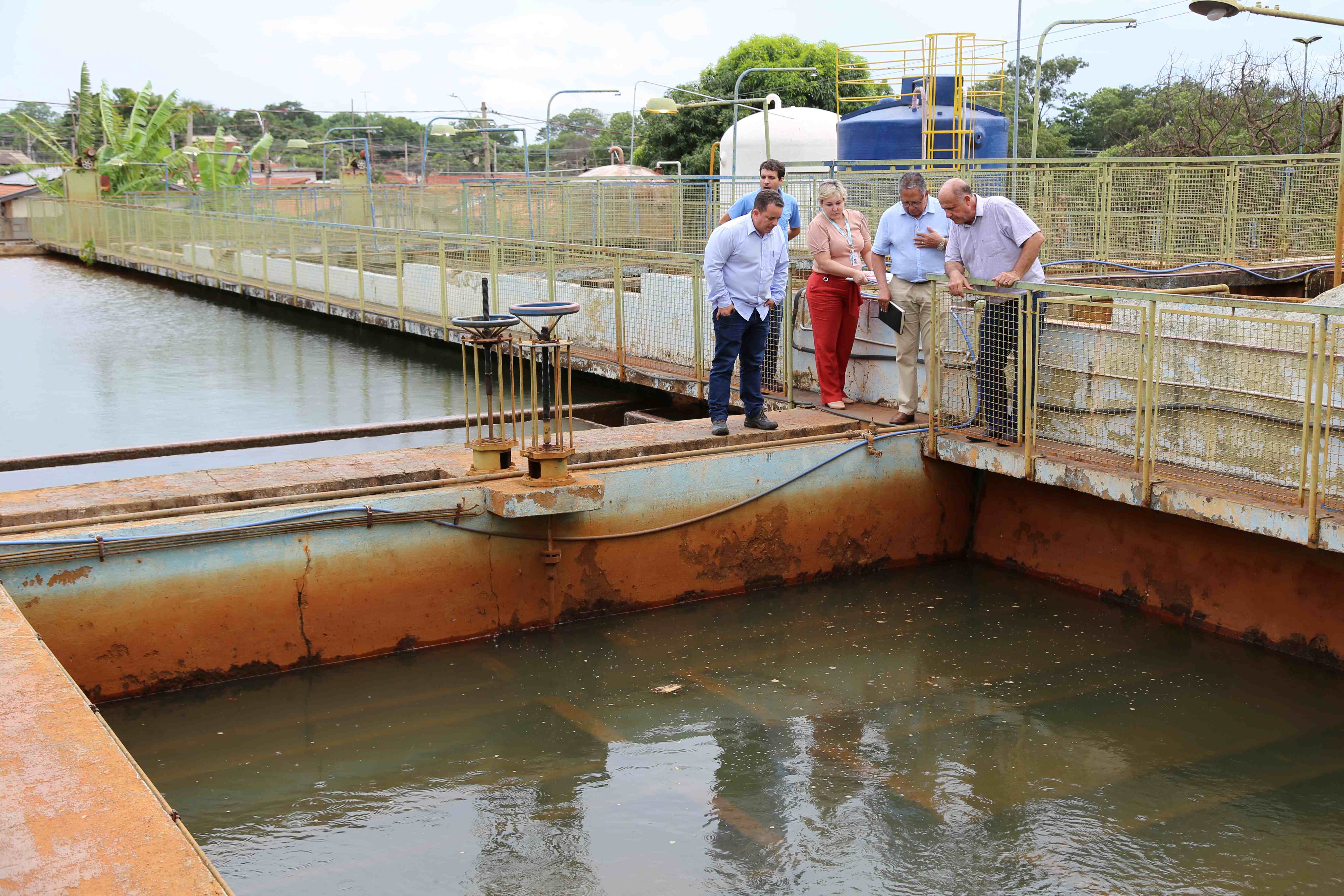 Superintendente do SAAE realiza visitas técnicas a unidades de captação, tratamento e reservatórios de água e esgoto