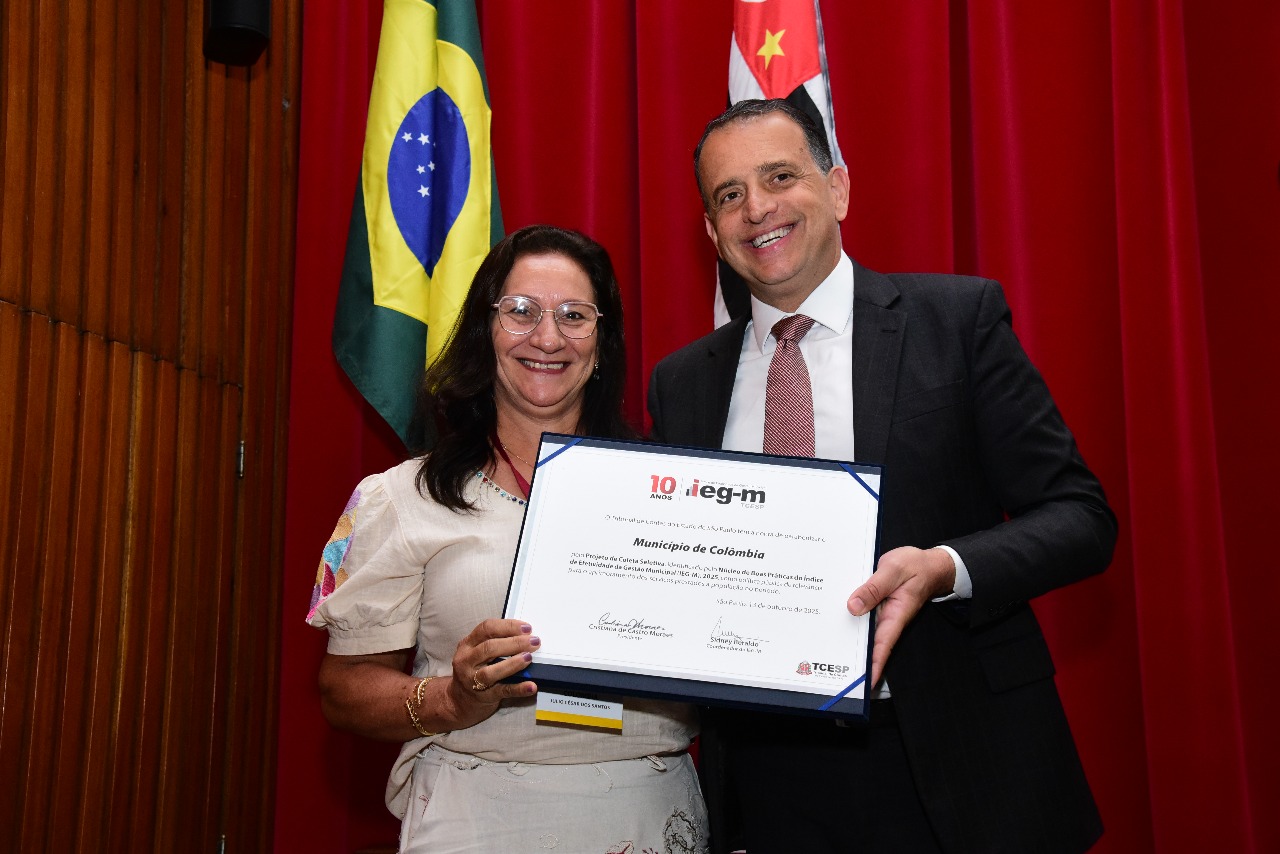 Coopercolômbia é destaque em premiação do Tribunal de Contas do Estado de São Paulo